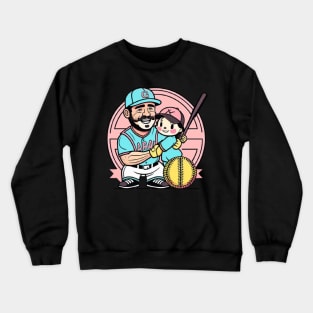 Softball dad Crewneck Sweatshirt